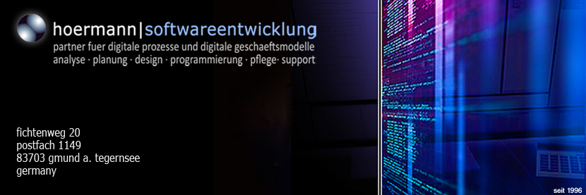 hoermann softwareentwicklung, it-service, netzwerke, systemadministration, datenschutz, datensicherheit, gmund bei mnchen